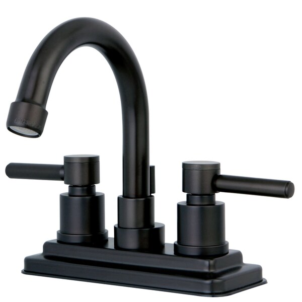KS8665DL Concord 4" Centerset Bathroom Faucet W/ Brass Pop-Up, Bronze